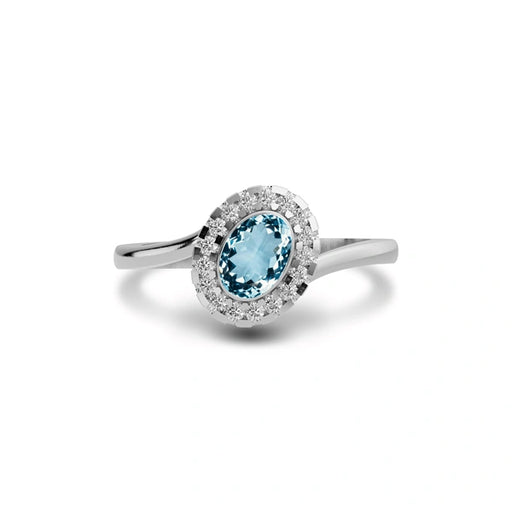 Aquamarine Sterling Silver Ring R5