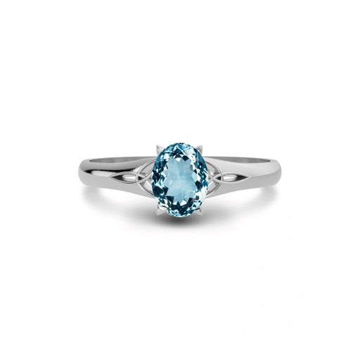 Aquamarine Sterling Silver Ring R6