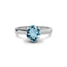 Aquamarine Sterling Silver Ring R7