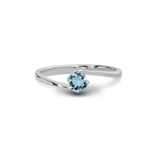 Aquamarine Sterling Silver Ring R8