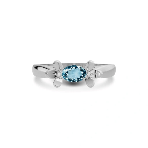 Aquamarine Sterling Silver Ring R12