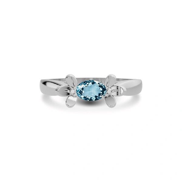 Aquamarine Sterling Silver Ring R12