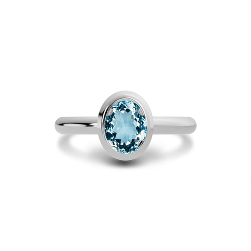 Aquamarine Sterling Silver Ring R14