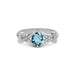 Aquamarine Sterling Silver Ring R18