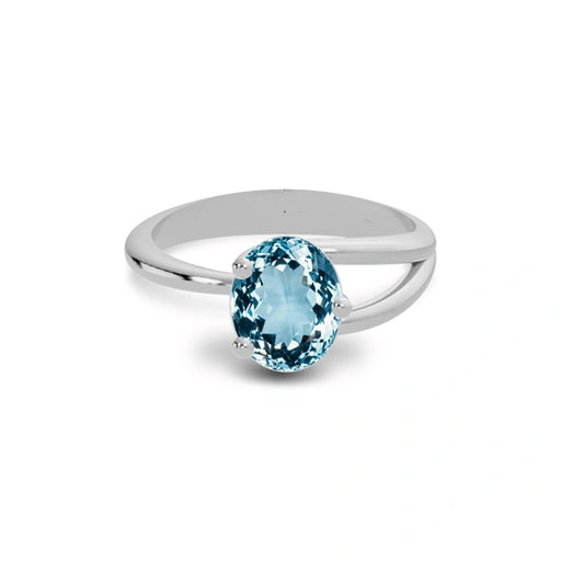 Aquamarine Sterling Silver Ring R19