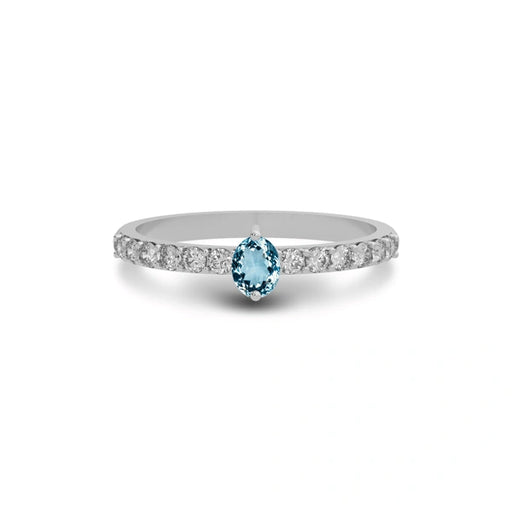Aquamarine Sterling Silver Ring R20