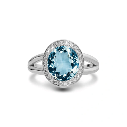 Aquamarine Sterling Silver Ring R21