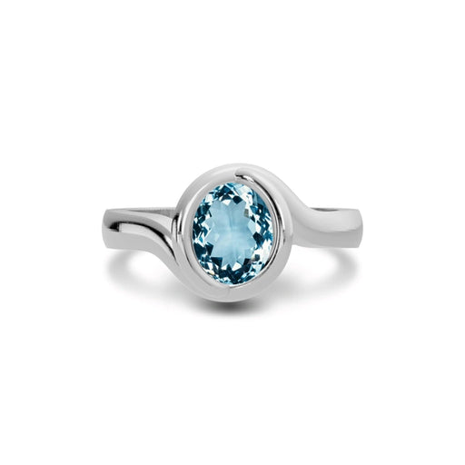 Aquamarine Sterling Silver Ring R22
