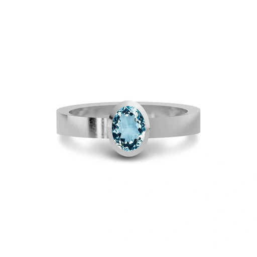 Aquamarine Sterling Silver Ring R23