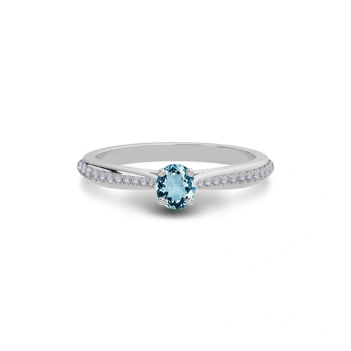 Aquamarine Sterling Silver Ring R25