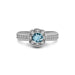 Aquamarine Sterling Silver Ring R30