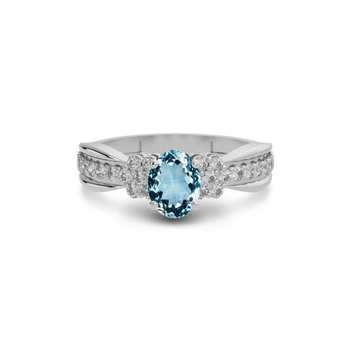 Aquamarine Sterling Silver Ring R31