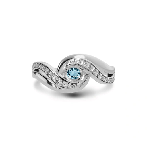 Aquamarine Sterling Silver Ring R32