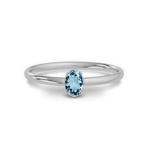 Aquamarine Sterling Silver Ring R39