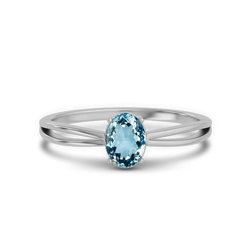 Aquamarine Sterling Silver Ring R43