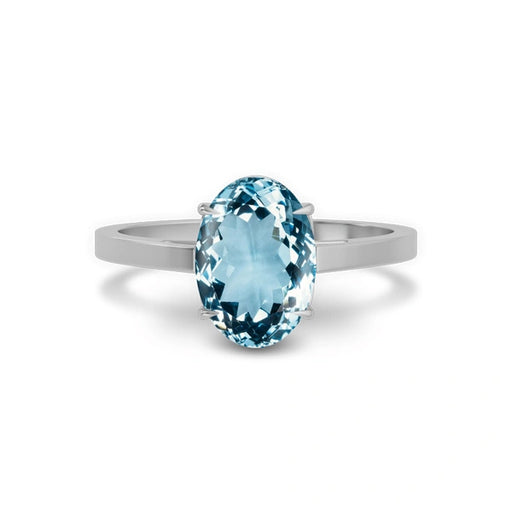 Aquamarine Sterling Silver Ring R49