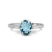 Aquamarine Sterling Silver Ring R50