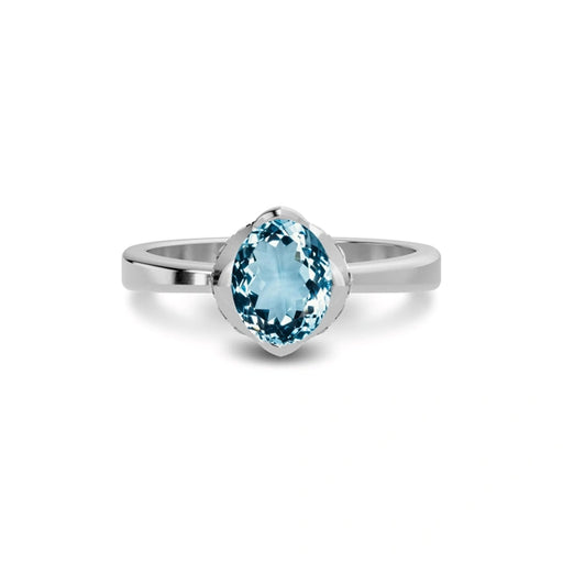 Aquamarine Sterling Silver Ring R54