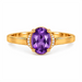 Amethyst Gold Ring R54