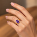 Amethyst Gold Ring R54