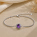 Amethyst Silver Rakhi Bracelet - RK-3AM