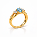Aquamarine Gold Ring R1