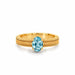 Aquamarine Gold Ring R3