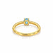Aquamarine Gold Ring R4
