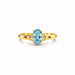 Aquamarine Gold Ring R6