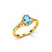 Aquamarine Gold Ring R6
