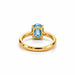Aquamarine Gold Ring R7