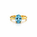 Aquamarine Gold Ring R7