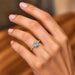 Aquamarine Gold Ring R7