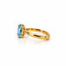 Aquamarine Gold Ring R7