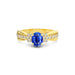Blue Sapphire Gold Ring R31