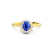 Blue Sapphire Gold Ring R35