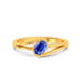Blue Sapphire Gold Ring R44