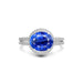 Blue Sapphire Platinum Ring R11