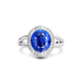 Blue Sapphire Platinum Ring R21