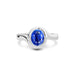Blue Sapphire Platinum Ring R22