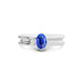 Blue Sapphire Platinum Ring R24