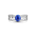 Blue Sapphire Platinum Ring R34
