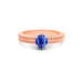 Blue Sapphire Rose Gold Ring R3