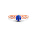 Blue Sapphire Rose Gold Ring R15