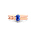 Blue Sapphire Rose Gold Ring R24