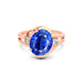 Blue Sapphire Rose Gold Ring R26