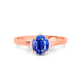 Blue Sapphire Rose Gold Ring R54