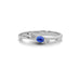 Blue Sapphire Sterling Silver Ring R1