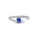 Blue Sapphire Sterling Silver Ring R8