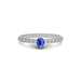 Blue Sapphire Sterling Silver Ring R20